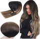 Extension Κερατίνης Virgin Φυσική Τρίχα Σετ 10 Τούφες Balayage No 1b 6 27