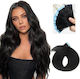 Мини Тейп Удължение Натурална Коса Remy Черни Джет Блек No 1