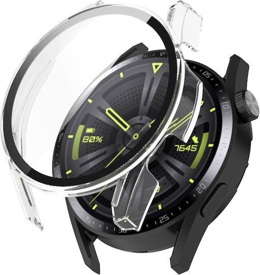 2 1 Case + Glass Huawei Watch GT 3 46mm Transparent