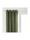 Atmosphera Blackout Curtain with Grommets Malo Green 140x260cm