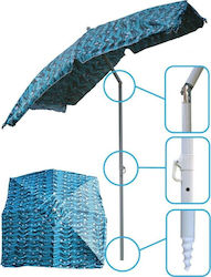 Saska Garden Umbrelă 1.8m Albastră