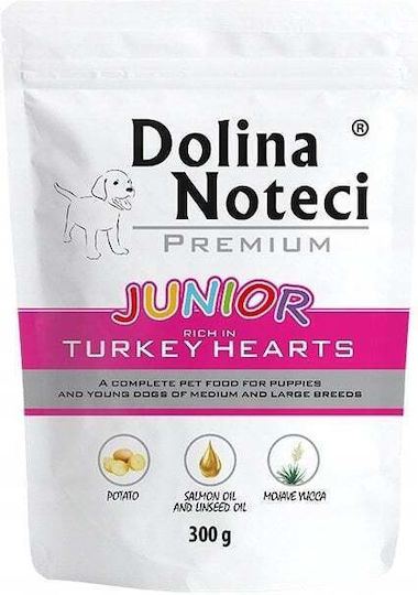 Dolina Noteci Wet Food for Puppies in Pouches with Turkey 300gr