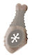 Nunbell Pet Knochen für Hunde mit Geschmack Huhn 13cm Grau