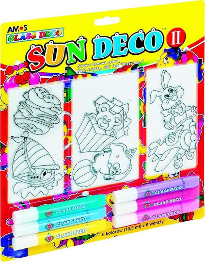 Χρώματα Βιτρό Amos Sun Deco Ii 6 Χρώματα 134305