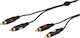 Vivanco Cable 2x RCA male - 2x RCA male 1.8m