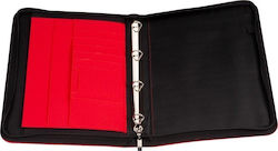 A4 Tasche 609 Rote Reißverschluss