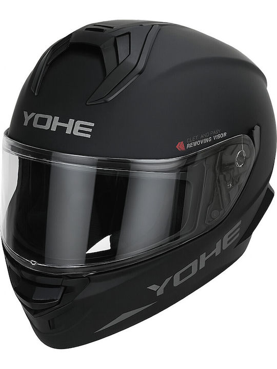 Yohe 983 Black Mat Κράνος Μηχανής Full Face ECE...