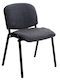 Scaun Vizitator cu Brațe în Culoare Gri 53x40x76cm 1buc
