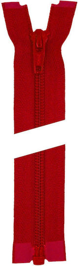 YKK Red Plastic Zipper Sewing Supply 75cm