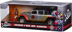 Jada Marvel Jeep Gladiator Set Mașină Metalică Scara 1:32 Figurină Metalică Colossus