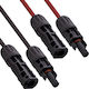 Inline Solar Cable Extension Set Including Solar Connector 4mm² Black Red 10m