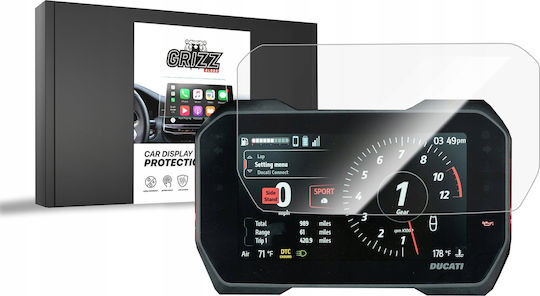 Ceramic GrizzGlass Car Display Protection Ducati Multistrada V4 Rally 7" 2024