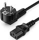 Vention IEC C13 - Schuko Cablu 1.8m Negru