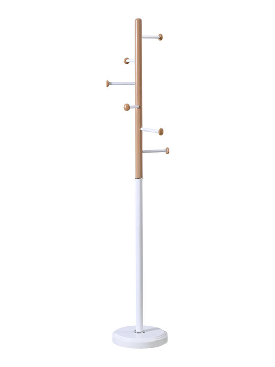 Pakketo Metallic Coat Rack White / Natural Sere...