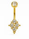Nire Belly Button Piercing Earring Gold Plated Titanium