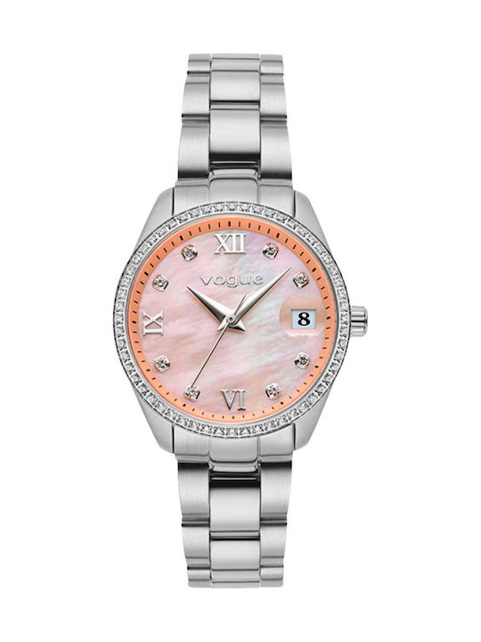 Vogue Mini Women's Watch with Silver Metal Brac...
