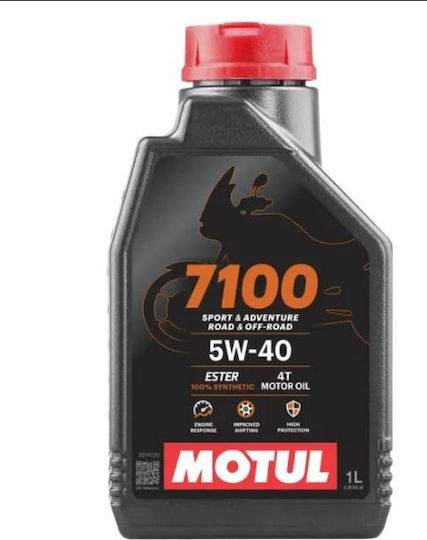 Motul 7100 Synthetic Motorcycle Oil for Four-Stroke Engines 5W-40 1lt