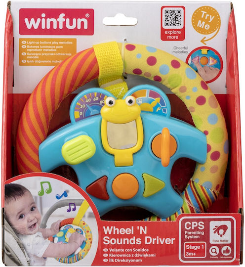 Winfun Steering Wheel with Music, Light, and Sounds for 3++ Months