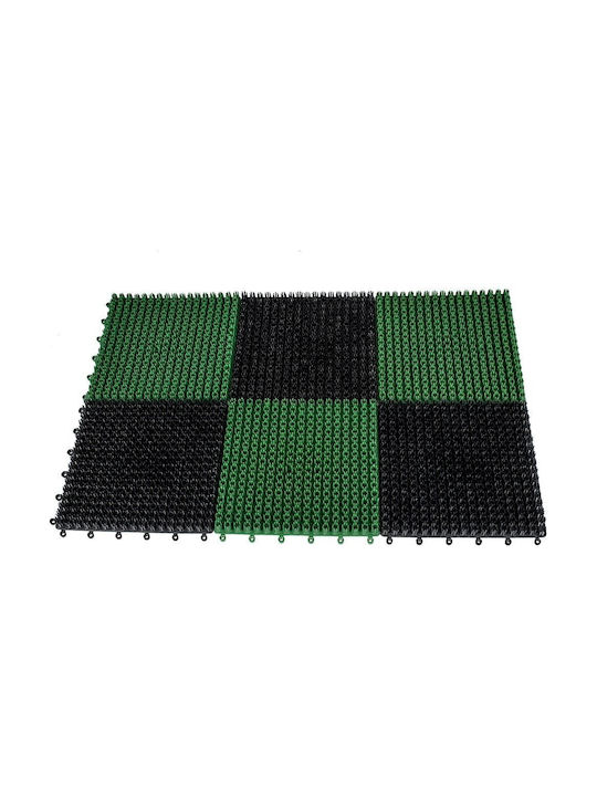Vimar Χαλί 36x55cm Μαύρο/πράσινο