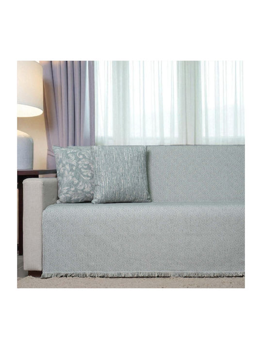Cotone Ριχτάρι Διθέσιου Καναπέ Chenille 180x240εκ. Πετρόλ
