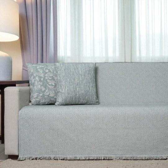 Cotone Ριχτάρι Διθέσιου Καναπέ Chenille 180x240εκ. Πετρόλ