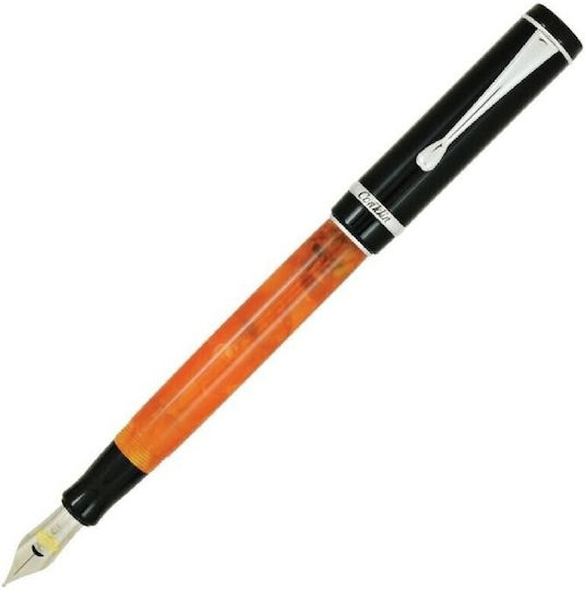 Conklin Broad Fountain Pen with Orange Ink