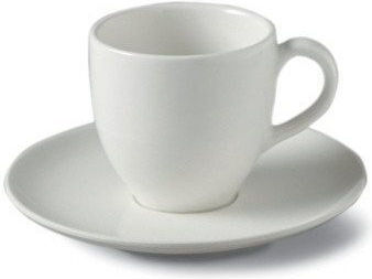 Orion Tasse Kaffee aus Porzellan Weiß