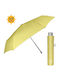 Rain Windproof Umbrella Compact Yellow