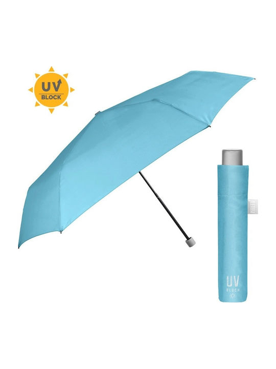Rain Winddicht Regenschirm Kompakt Blau