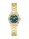 Luna Womens Watch 30mm Battery with Gold Stainless Steel Strap