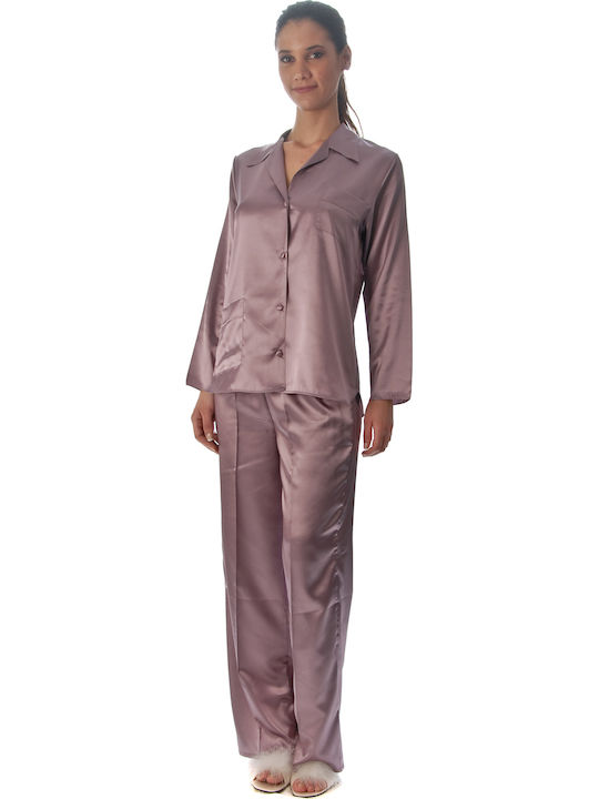 Pen-ky Winter Women's Pyjama Set Mocha
