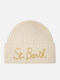 Beanie Unisex Beanie Knitted in White color