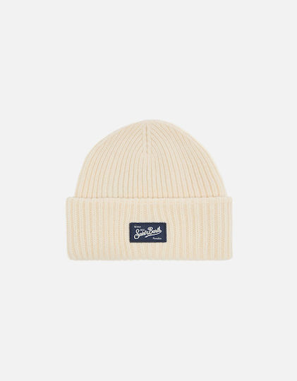 Beanie Unisex Beanie Knitted in Beige color