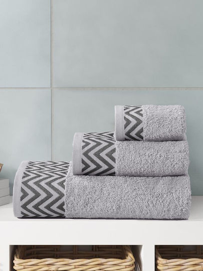 Bath Towel Set 3pcs Greige Weight 480gr/m²