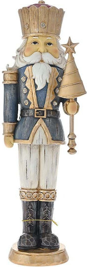 Iliadis Weihnachts-Nussknacker Blau aus Polyresin Höhe 47cm.