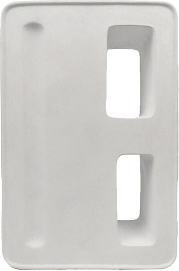 Espiel Διακοσμητικό Βάζο Κεραμικό Μπεζ 24x9.5xΥ35.5cm