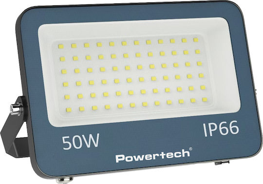 Powertech Waterproof LED Floodlight 50W Natural White 4000K IP66