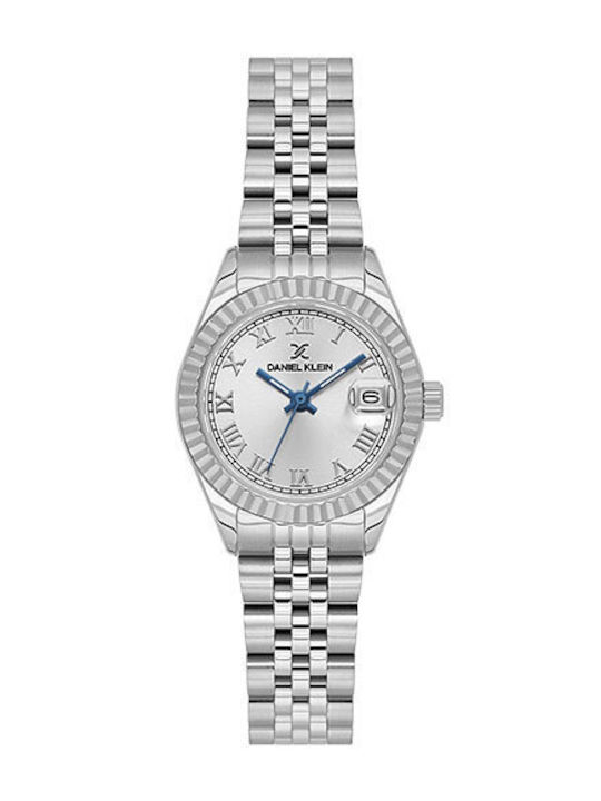 Daniel Klein Women's Watch with Silver Metal Br...