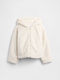 Kids' Fur Long with Hood Ivory Cream Frost