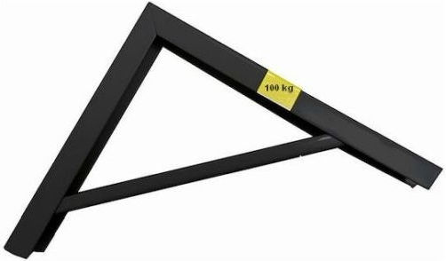 Fepre Foldable Metallic Corner Shelf Black 300x400mm 18846-19-033