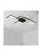 ArkoLight Ceiling Mount Light 50cm Black with Integrated LED and Remote Control