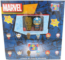Set Zwei Marvel Puzzle Radiergummis Sammelset Set Zwei Marvel Puzzle Radiergummis Sammelset