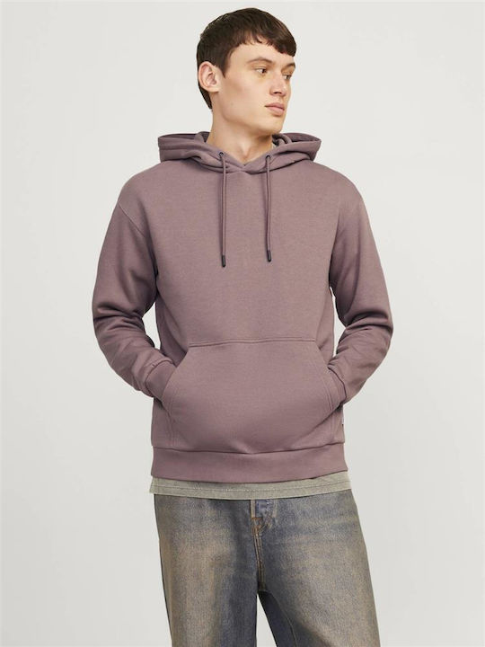 Jack & Jones Sweat Суитшърт с Качулка Лилав