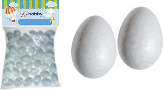 Ouă Din Polistiren Ex-hobby 60mm Pachet 50 Bucăți 401480