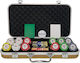 Pokeritems Set von 300 nummerierten Pokerchips 14gr in Koffer