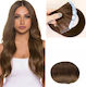 Remy Hair Sticker Extension with Natural Hair Remy in Dark Chestnut Color 4 55cm 4pcs