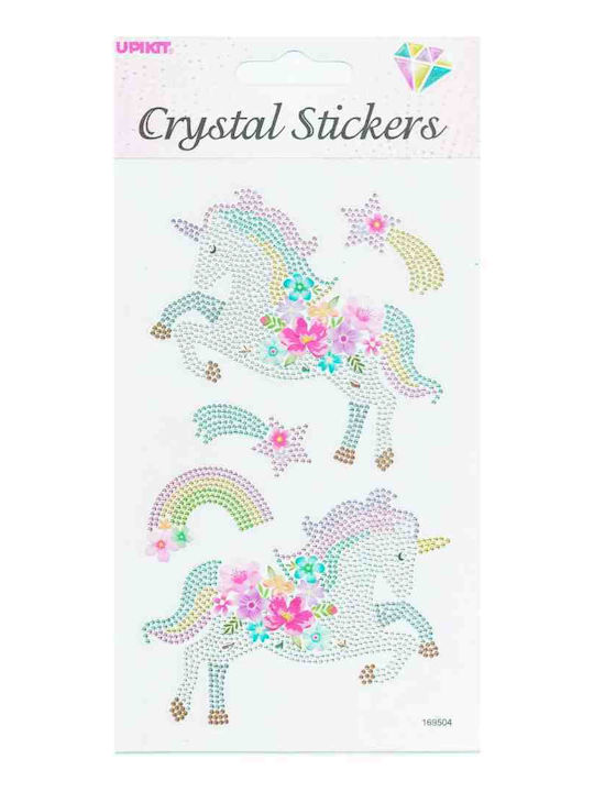 Upikit Χριστουγεννιάτικα Αυτοκόλλητα Crystal Μονόκεροι