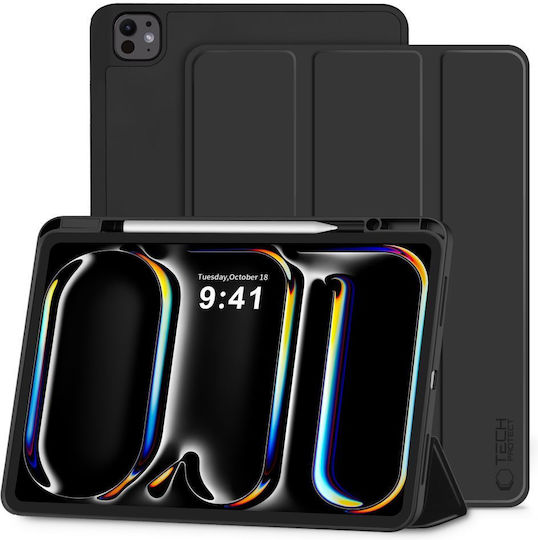 Tech-Protect SC Pen Hybrid Флип Капак Черен (iPad Pro 13” 7/8 поколение 2024-2025)