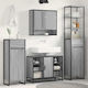 vidaXL Bathroom Cabinet L40xW30xH100cm Sonoma