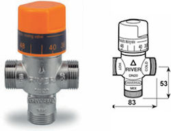 Valvă Termostatică De Amestec Pentru Uz General 1" Universal River R00378 Valvă Termostatică De Amestec Pentru Uz General 1" Universal River R00378